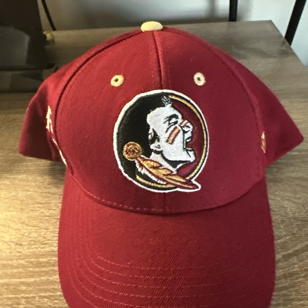 Top of the World Red Hat with Embroidered Logo